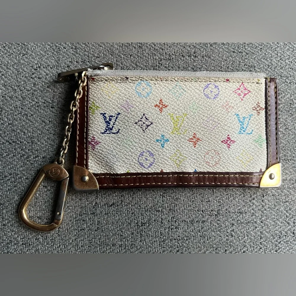 Louis Vuitton Multicolor Murakami Monogram Key Pouch Vintage